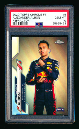 2020 Topps Chrome Formula 1 Alexander Albon [Refractor] #5 card