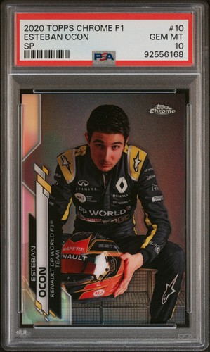 2020 Topps Chrome Formula 1 Esteban Ocon [Refractor] #10 card