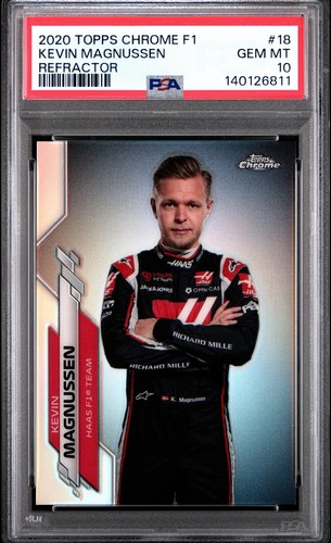 2020 Topps Chrome Formula 1 Kevin Magnussen [Refractor] #18 card