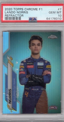 2020 Topps Chrome Formula 1 Lando Norris [Refractor] #7 card