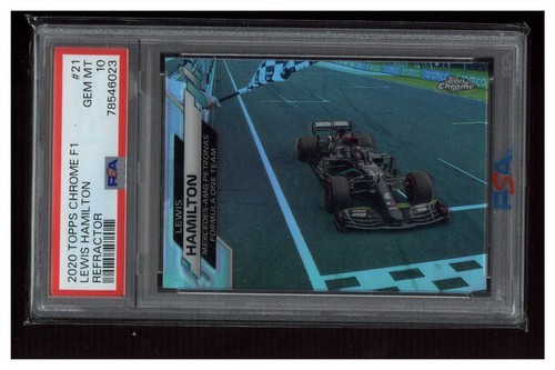 2020 Topps Chrome Formula 1 Lewis Hamilton [Refractor] #21 card