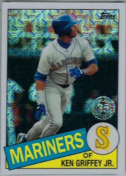 2020 Topps Chrome Silver Pack 1985 Ken Griffey Jr. #85C-37 card