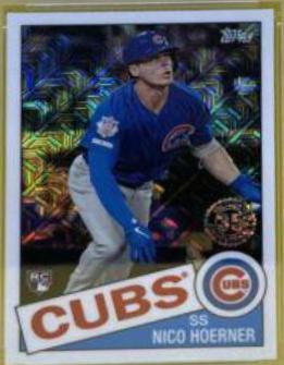 2020 Topps Chrome Silver Pack 1985 Nico Hoerner #85C-6 card