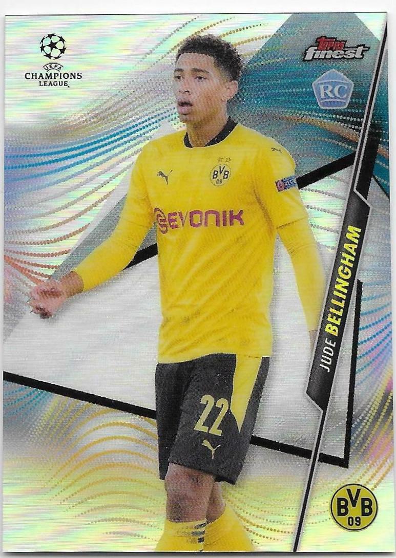 2020 Topps Finest UEFA Champions League Jude Bellingham [Refractor] #6 card
