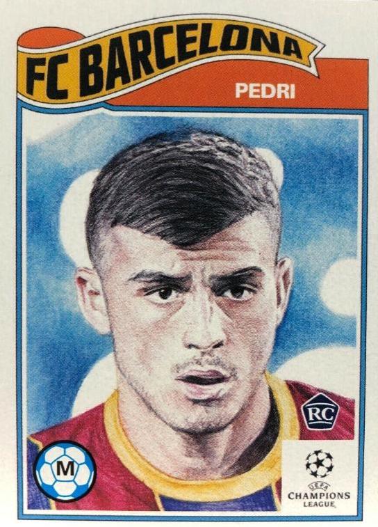2020 Topps Living UEFA Champions League Pedri #243 card