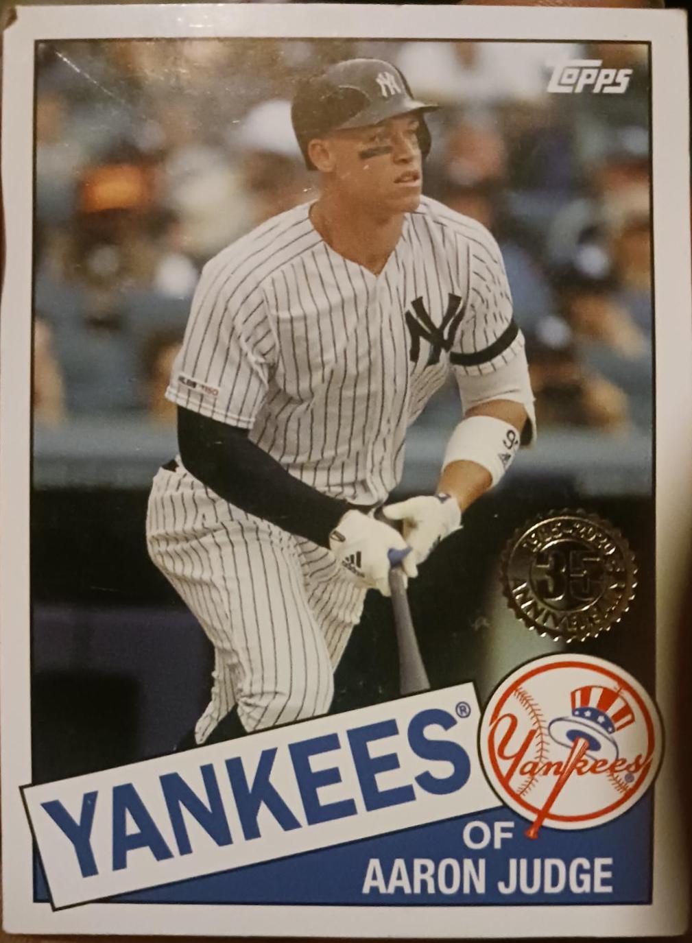 2020 Topps Update 1985 35th Anniversary Aaron judge #85TB-29 card
