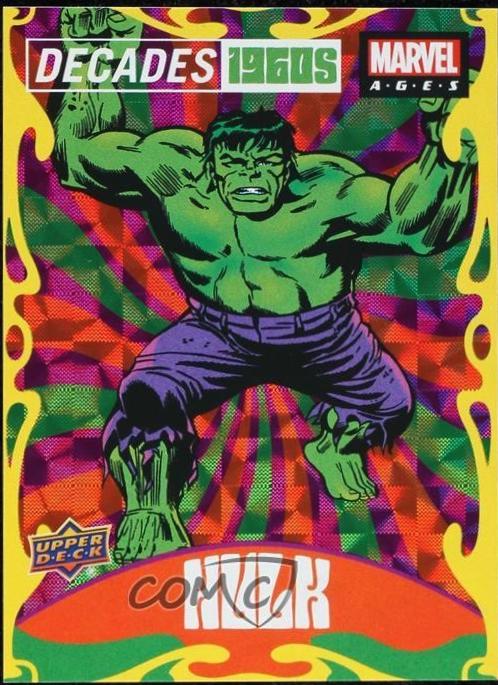 2021 2020 Upper Deck Ages Decades 1960s Hulk #D6-4 card