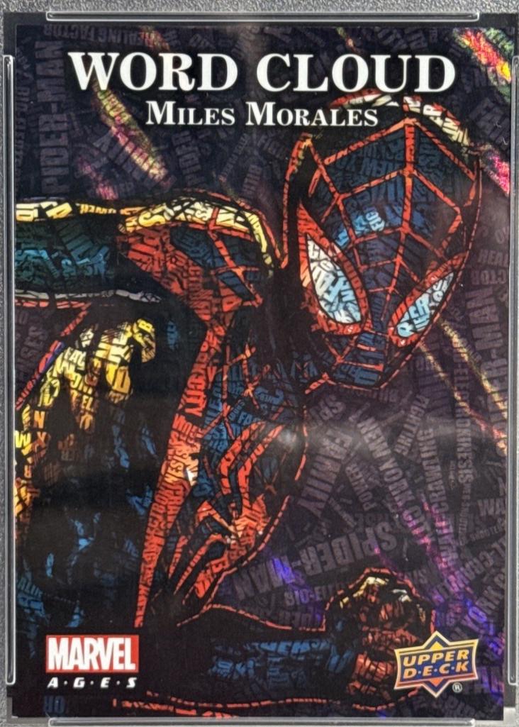 2021 2020 Upper Deck Ages Word Cloud Miles Morales #WC-50 card