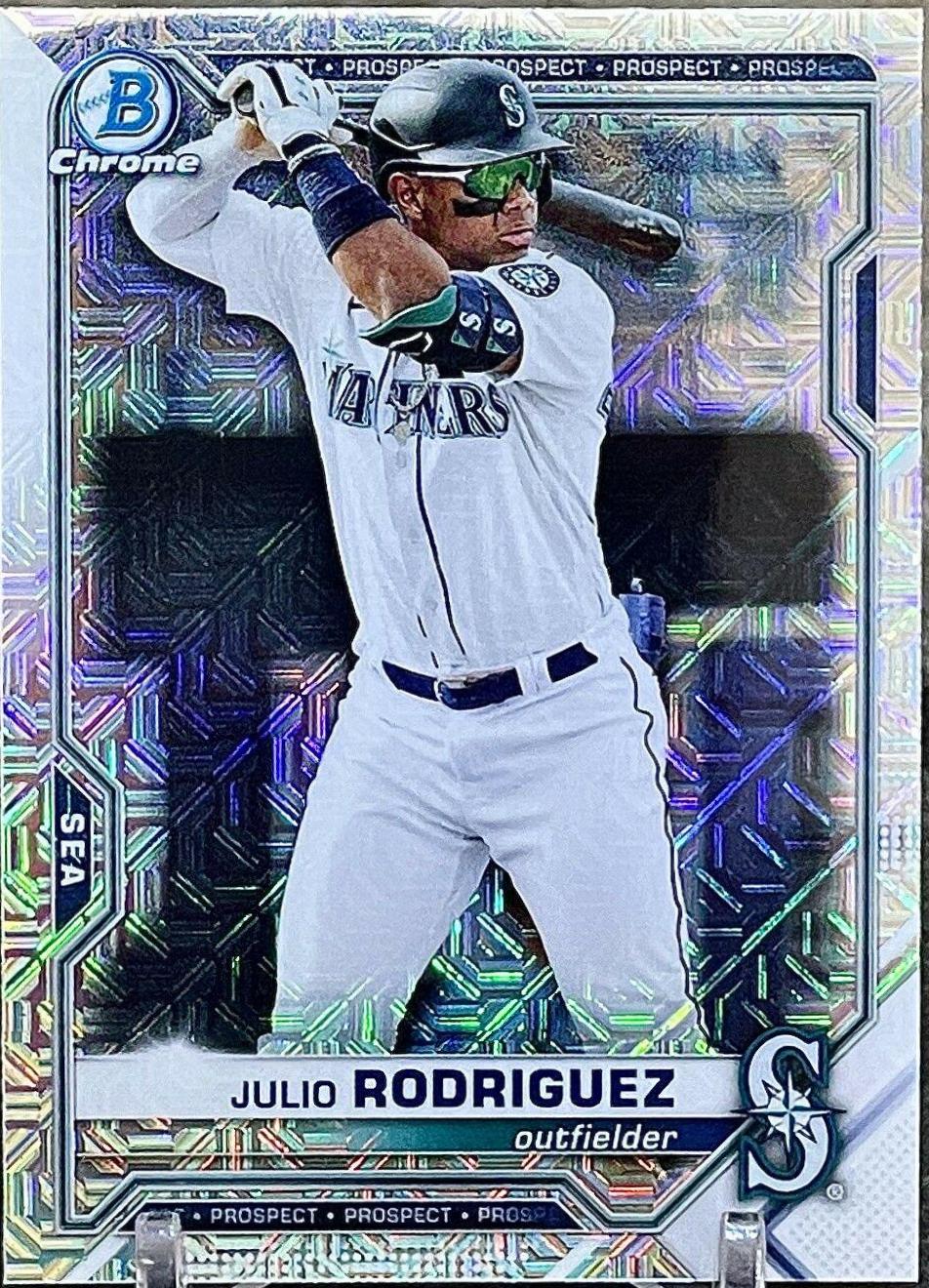 2021 Bowman Chrome Prospects Julio Rodriguez [Mega Box Mojo] #BCP-86 card