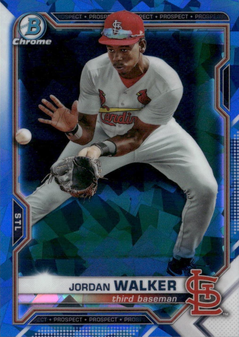 2021 Bowman Chrome Sapphire Prospects Jordan Walker #BCP-236 card