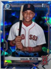 2021 Bowman Chrome Sapphire Prospects Miguel Bleis #BCP-167 card