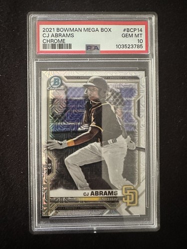 2021 Bowman Mega Box Chrome CJ Abrams #BCP-14 card