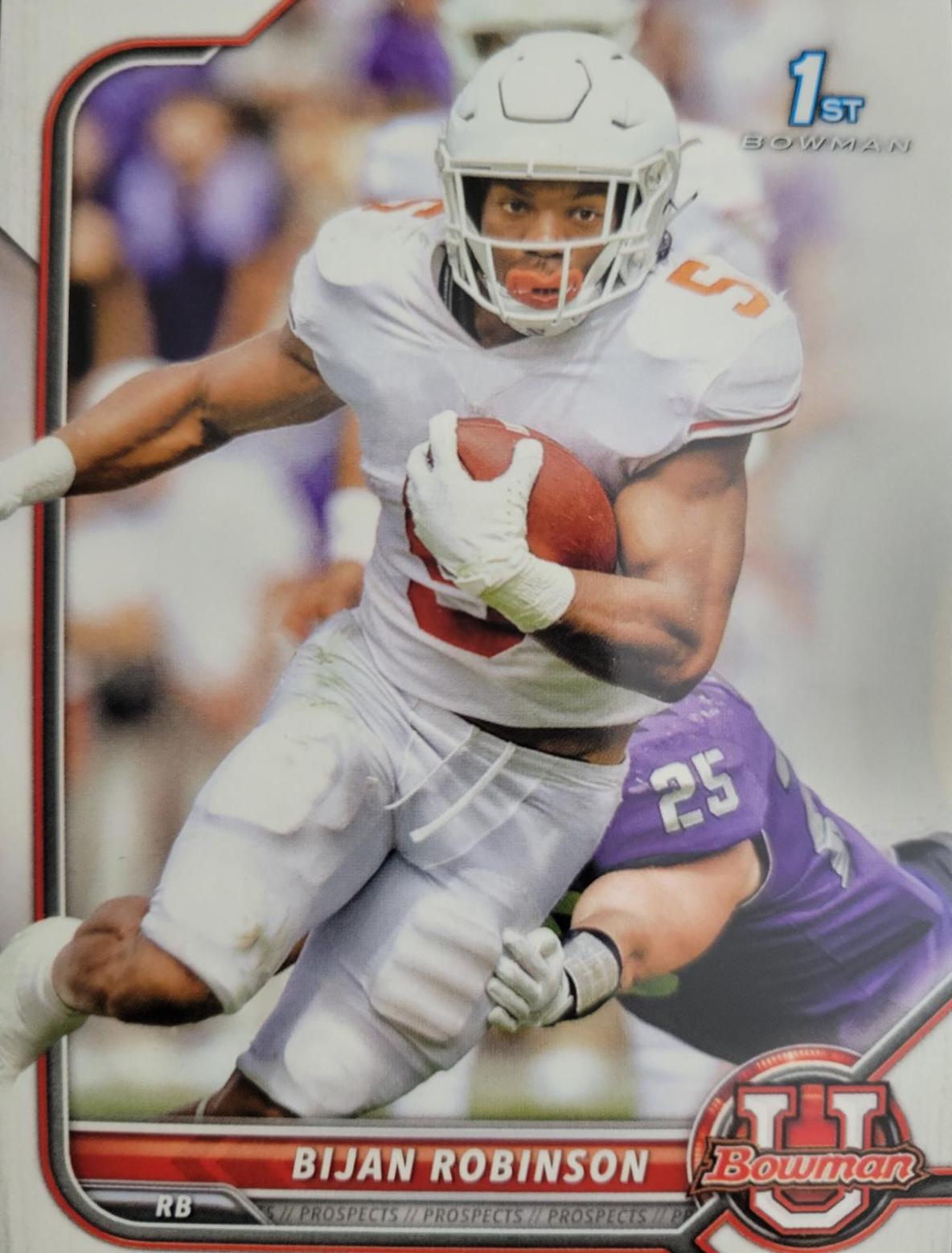 2021 Bowman University Bijan Robinson #31 card