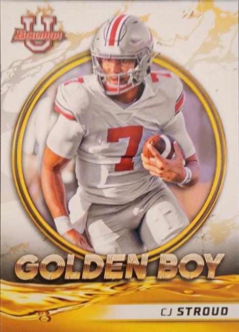 2021 Bowman University Golden Boy CJ Stroud #GB-2 card