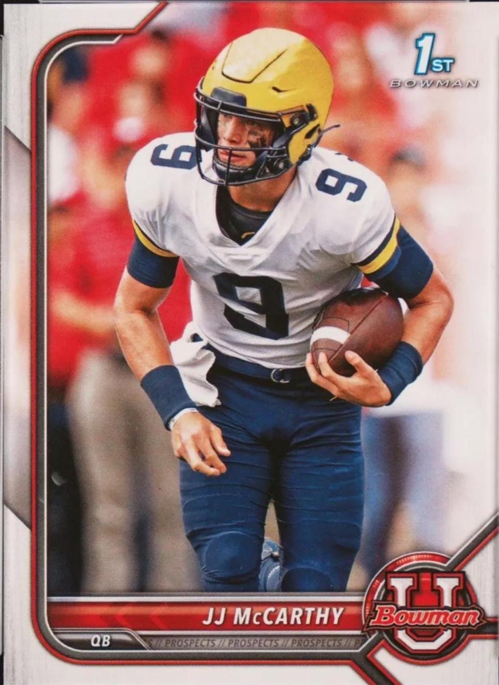 2021 Bowman University JJ McCarthy #39 card