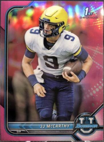 2021 Bowman University JJ McCarthy [Pink] #39 card