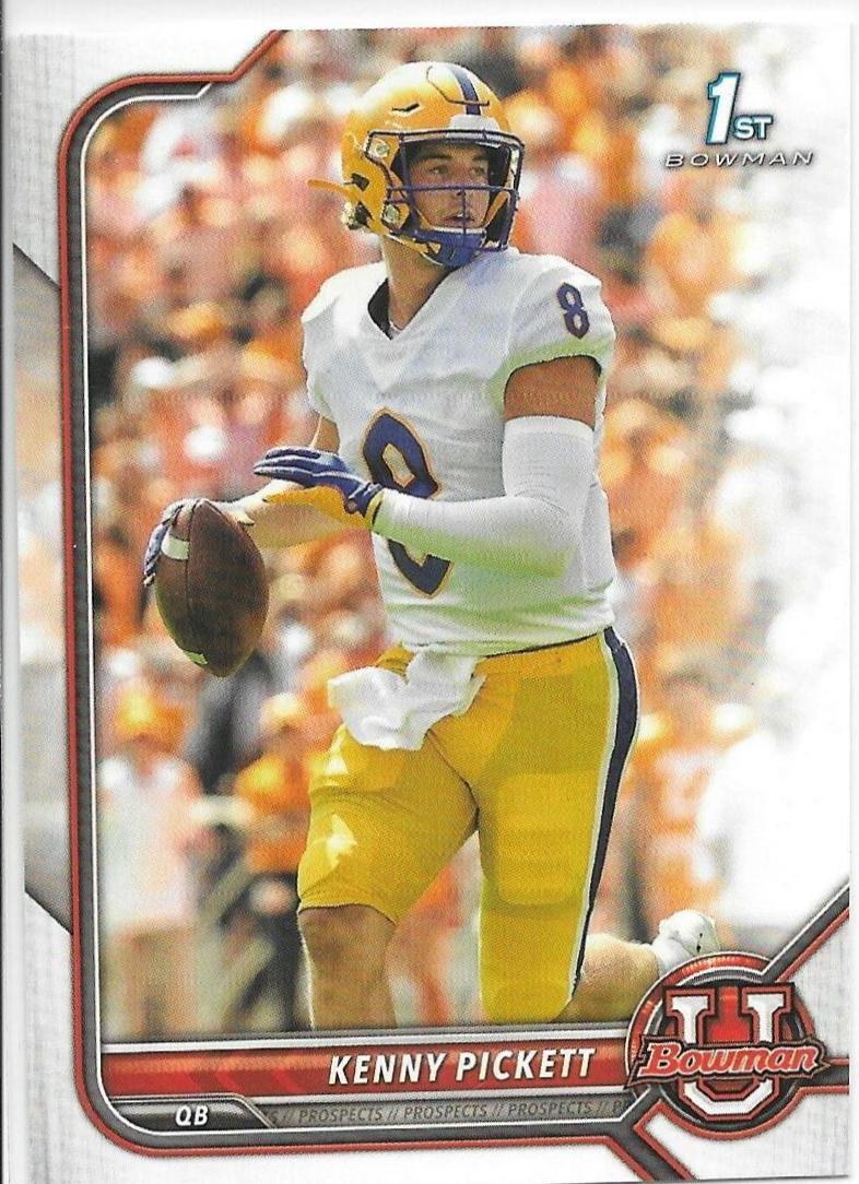 2021 Bowman University Kenny Pickett #65 card