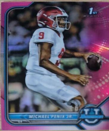 2021 Bowman University Michael Penix Jr. [Pink] #41 card