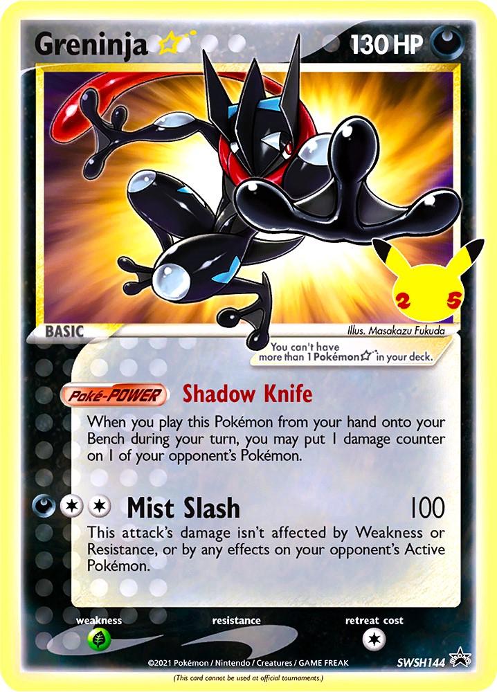 2021 Celebrations Greninja [Gold Star] #SWSH144 card