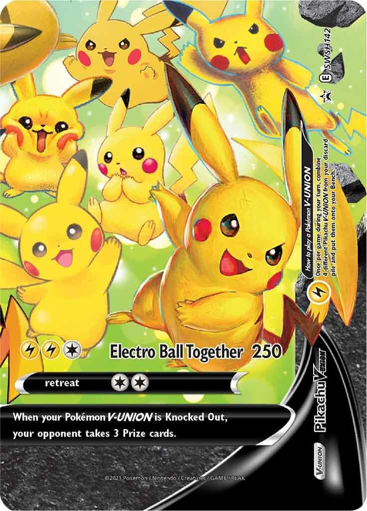 2021 Celebrations Pikachu V Union #SWSH142 card