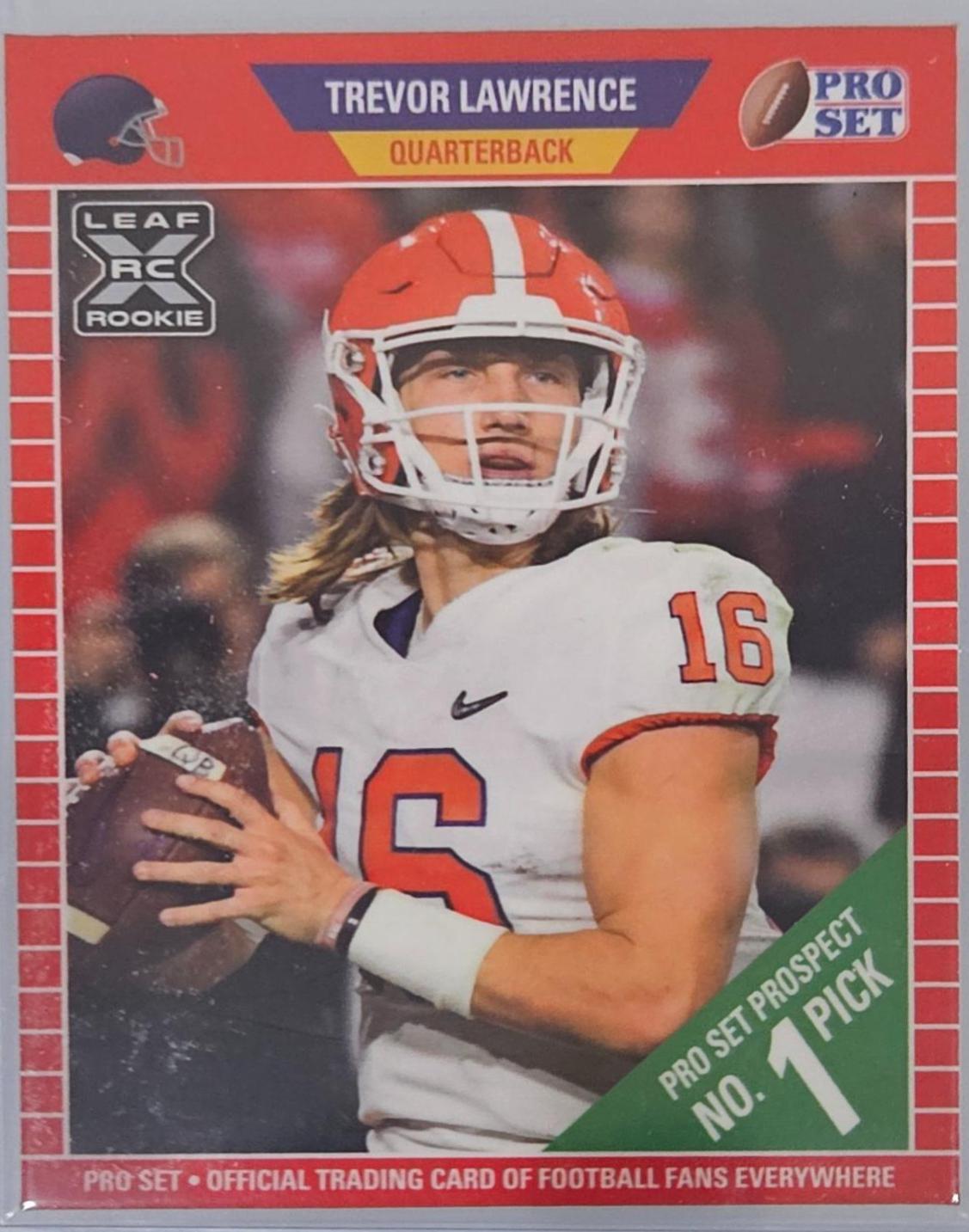 2021 Leaf Pro Set Trevor Lawrence #PS1 card