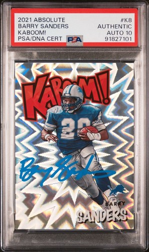 2021 Panini Absolute Kaboom Barry Sanders #K8 card