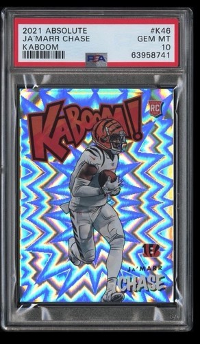 2021 Panini Absolute Kaboom Ja'Marr Chase #K46 card