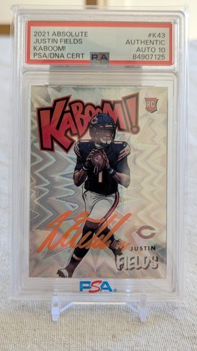2021 Panini Absolute Kaboom Justin Fields #K43 card
