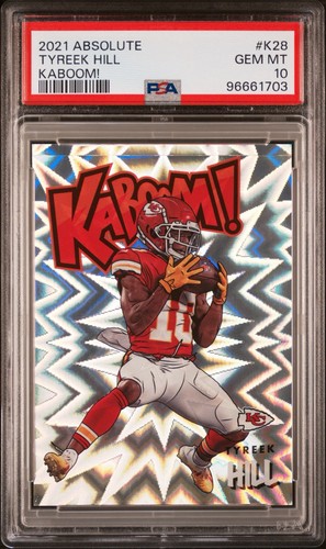 2021 Panini Absolute Kaboom Tyreek Hill #K28 card