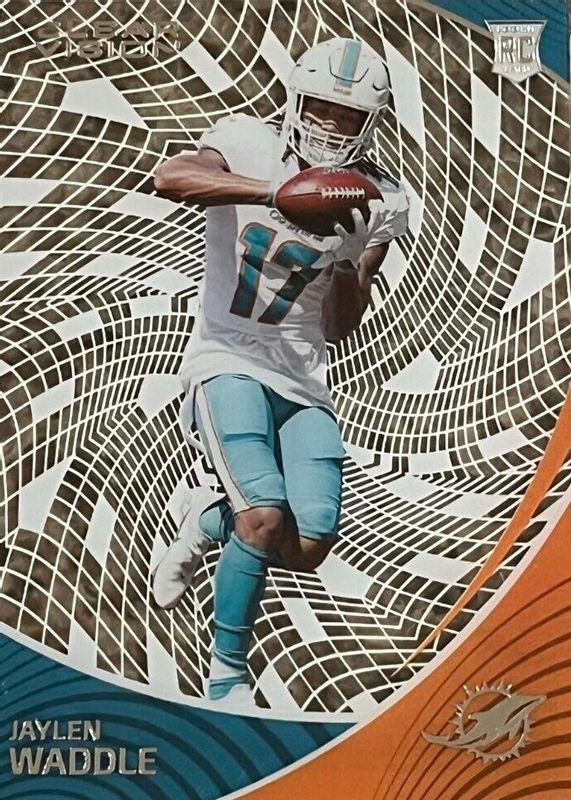 2021 Panini Chronicles Clear Vision Rookies Jaylen Waddle #CVR-6 card