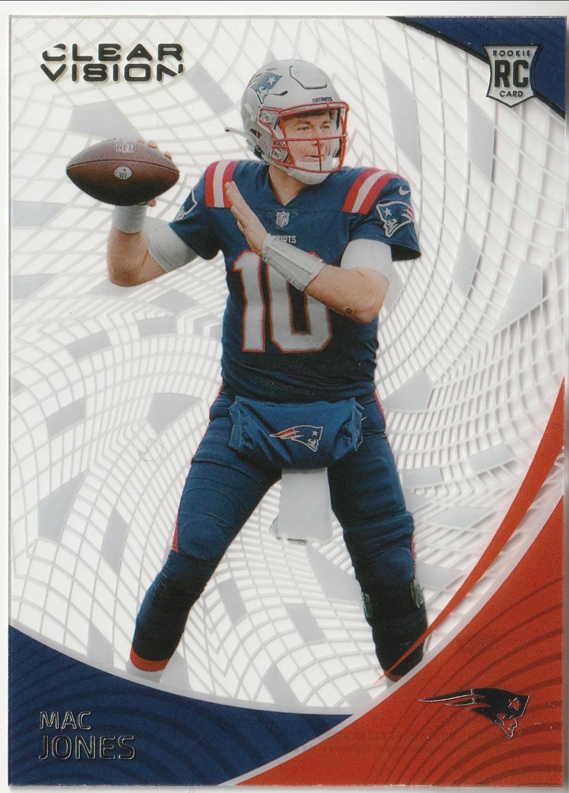 2021 Panini Chronicles Clear Vision Rookies Mac Jones #CVR-12 card