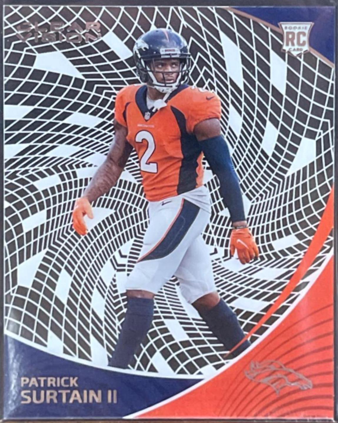 2021 Panini Chronicles Clear Vision Rookies Patrick Surtain II #CVR-8 card
