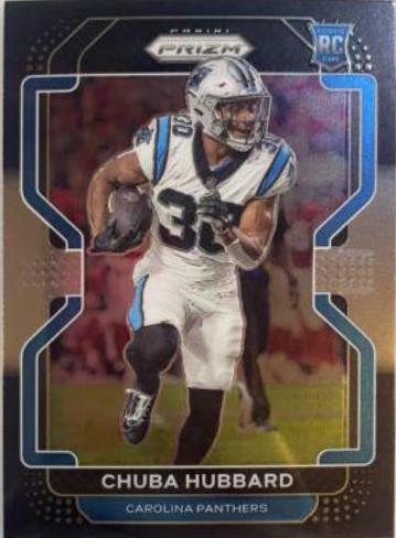 2021 Panini Chronicles Prizm Black Chuba Hubbard #PB-24 card