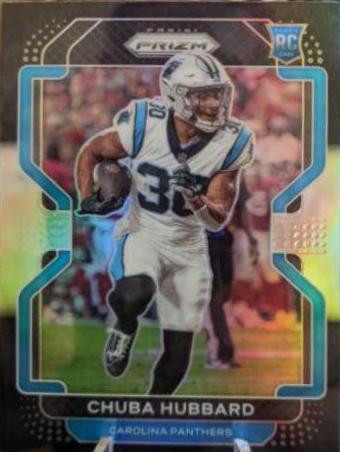 2021 Panini Chronicles Prizm Black Chuba Hubbard [Silver] #PB-24 card