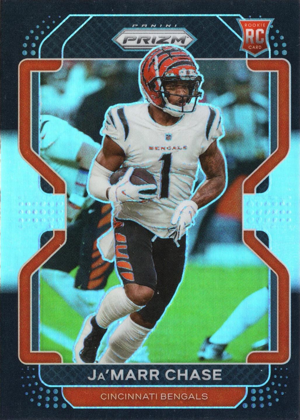 2021 Panini Chronicles Prizm Black Ja'Marr Chase [Silver] #PB-9 card