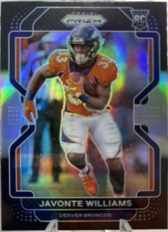 2021 Panini Chronicles Prizm Black Javonte Williams [Silver] #PB-23 card