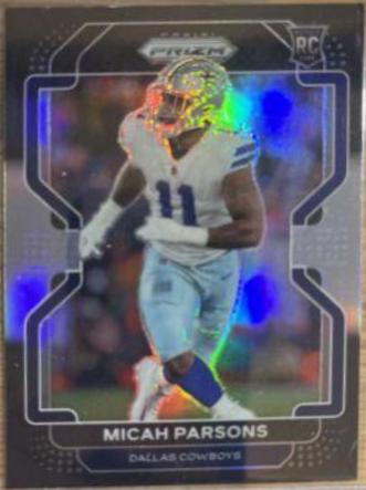 2021 Panini Chronicles Prizm Black Micah Parsons [Silver] #PB-19 card