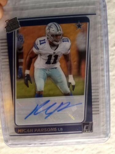 2021 Panini Clearly Donruss Micah Parsons [Autograph] #95 card