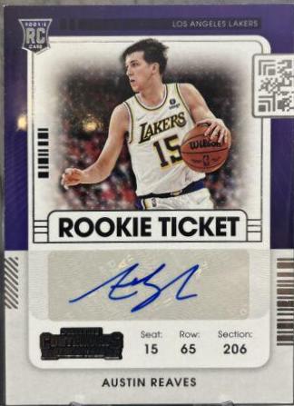 2021 Panini Contenders Austin Reaves [Autograph] #162 card