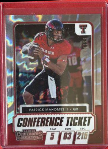 2021 Panini Contenders Draft Picks Patrick Mahomes II [Conference Ticket] #1 card