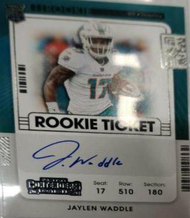 2021 Panini Contenders Jaylen Waddle [Autograph] #106 card