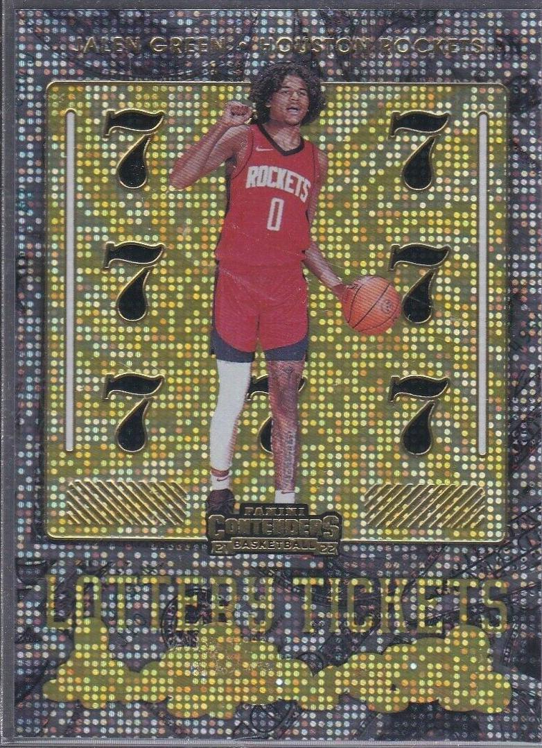 2021 Panini Contenders Lottery Ticket Jalen Green #2 card