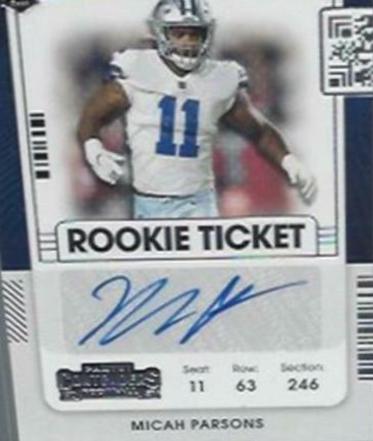 2021 Panini Contenders Micah Parsons [Autograph] #146 card
