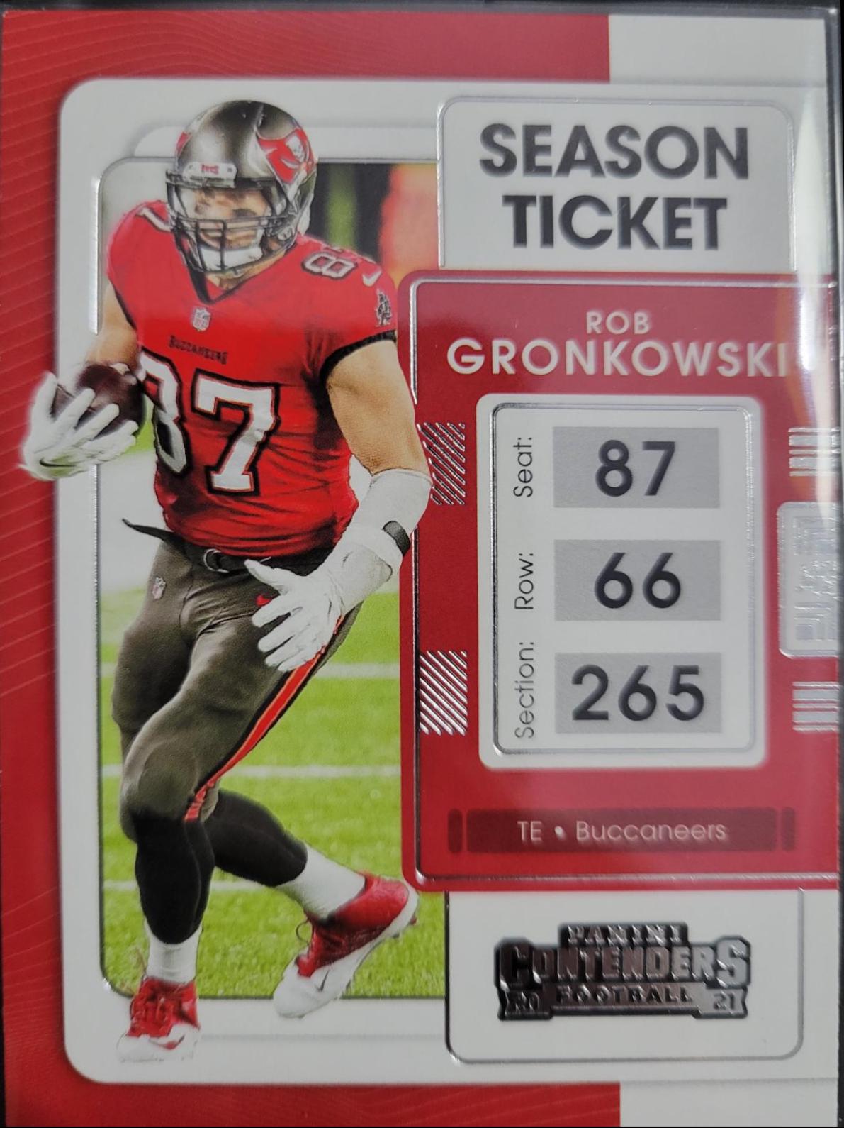 2021 Panini Contenders Rob Gronkowski #93 card