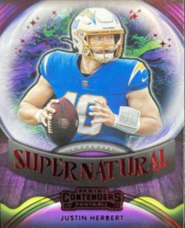 2021 Panini Contenders Supernatural Justin Herbert #SN-JHE card