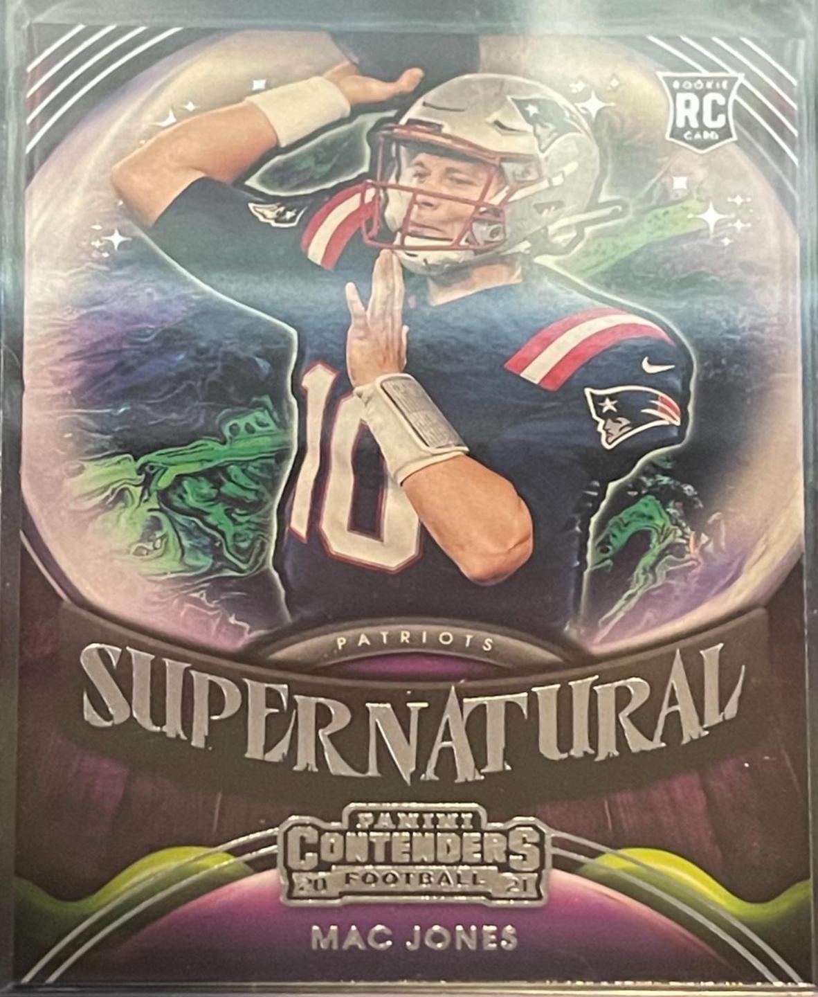2021 Panini Contenders Supernatural Mac Jones #SN-MJO card