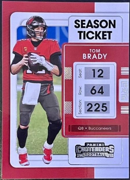 2021 Panini Contenders Tom Brady #91 card