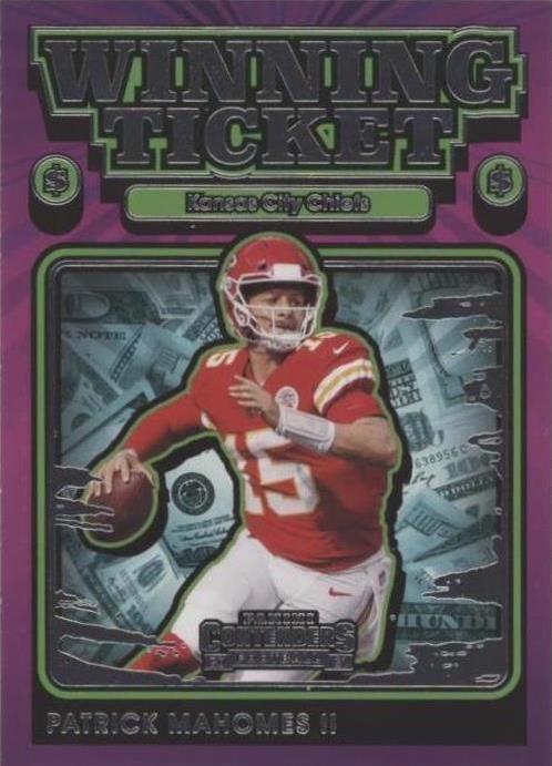 2021 Panini Contenders Winning Ticket Patrick Mahomes II #WT-PMA card