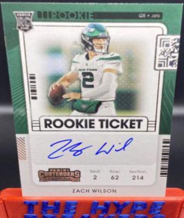 2021 Panini Contenders Zach Wilson [Autograph] #102 card