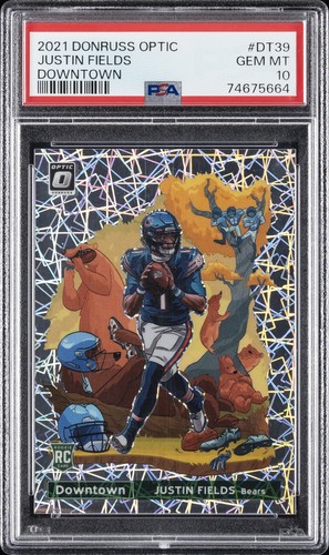 2021 Panini Donruss Optic Downtown Justin Fields #DT-39 card